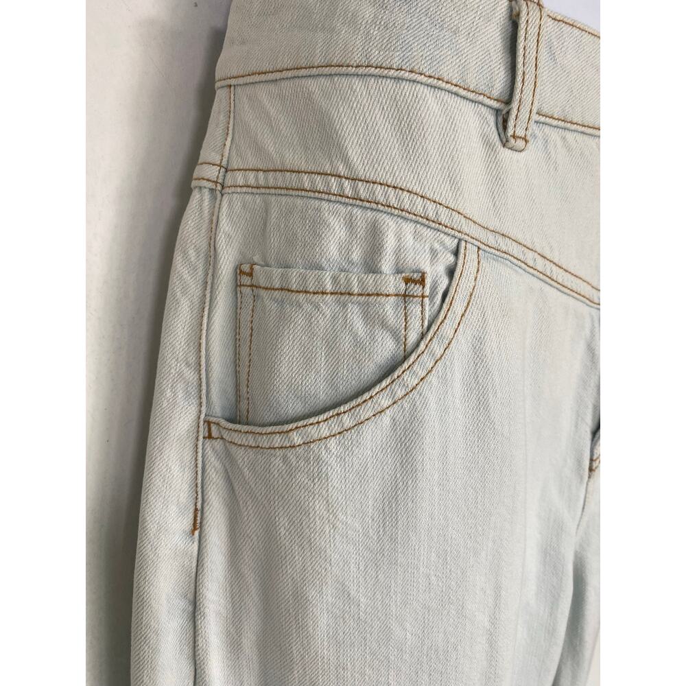 Frank & Oak Linda Balloon Tapered Leg High Rise Jeans Ivory Denim Size 29 - Picture 3 of 14
